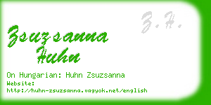 zsuzsanna huhn business card